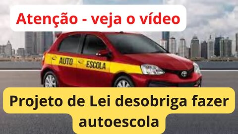 Projeto de lei tira a obrigatoriedade de autoescola para obter CNH