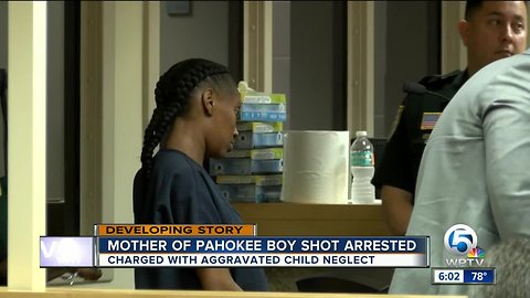 Mother of Pahokee boy who was shot is arrested