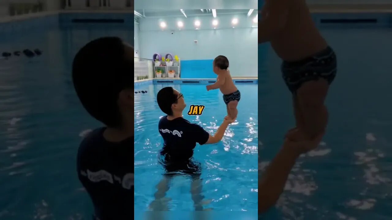 Babies swimming pool #shortsfeed #shorts