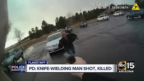 Flagstaff police fatally shoot man with knife