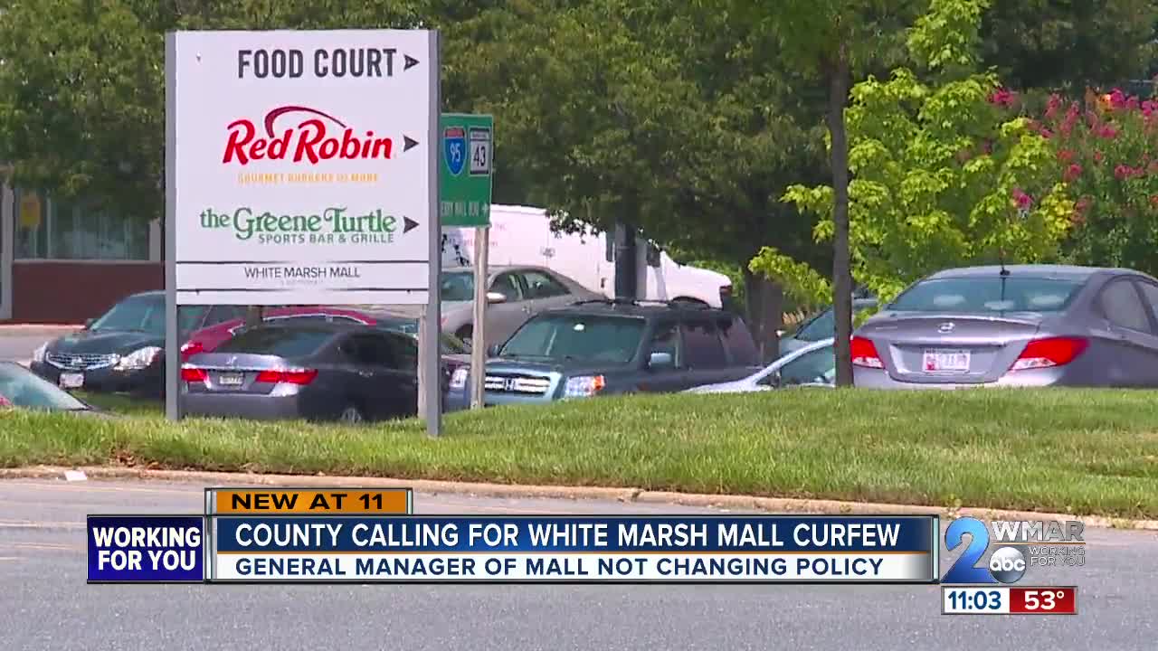 County Council calls for White Marsh Mall curfew