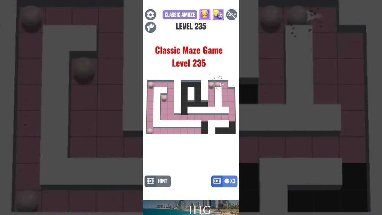 Classic Maze Game Level 235. #shorts