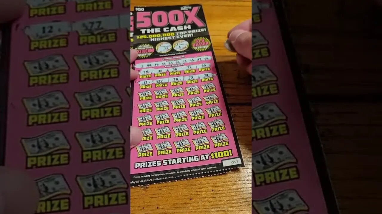 500X The Cash Scratch Off Lottery Tickets from Florida!