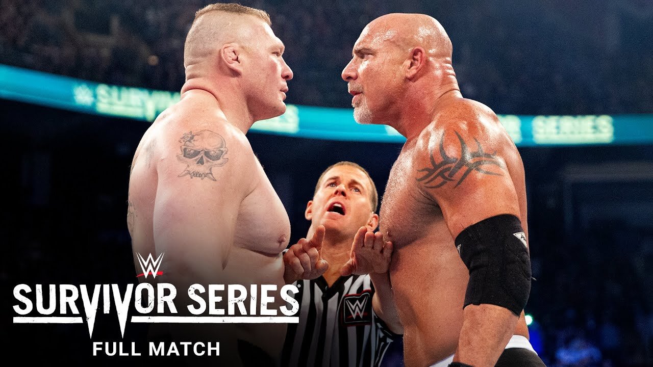 FULL MATCH- Goldberg vs. Brock Lesnar- Survivor Series 2016