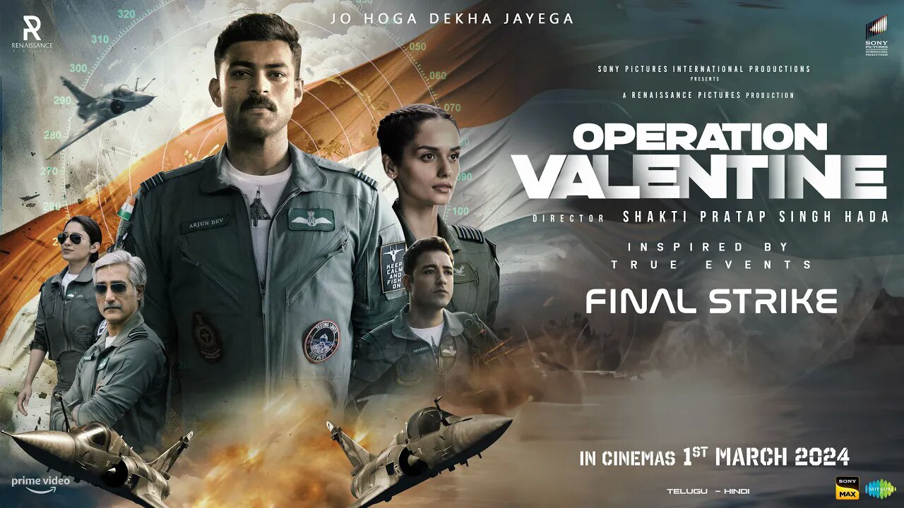 Operation Valentine ｜ Official Hindi Trailer ｜ Varun Tej, Manushi Chhillar｜ 1st March 2024