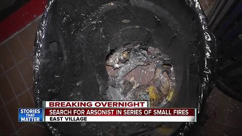 Search for arsonist in series of small fires