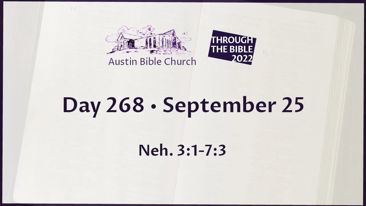 Through the Bible 2022 (Day 268)