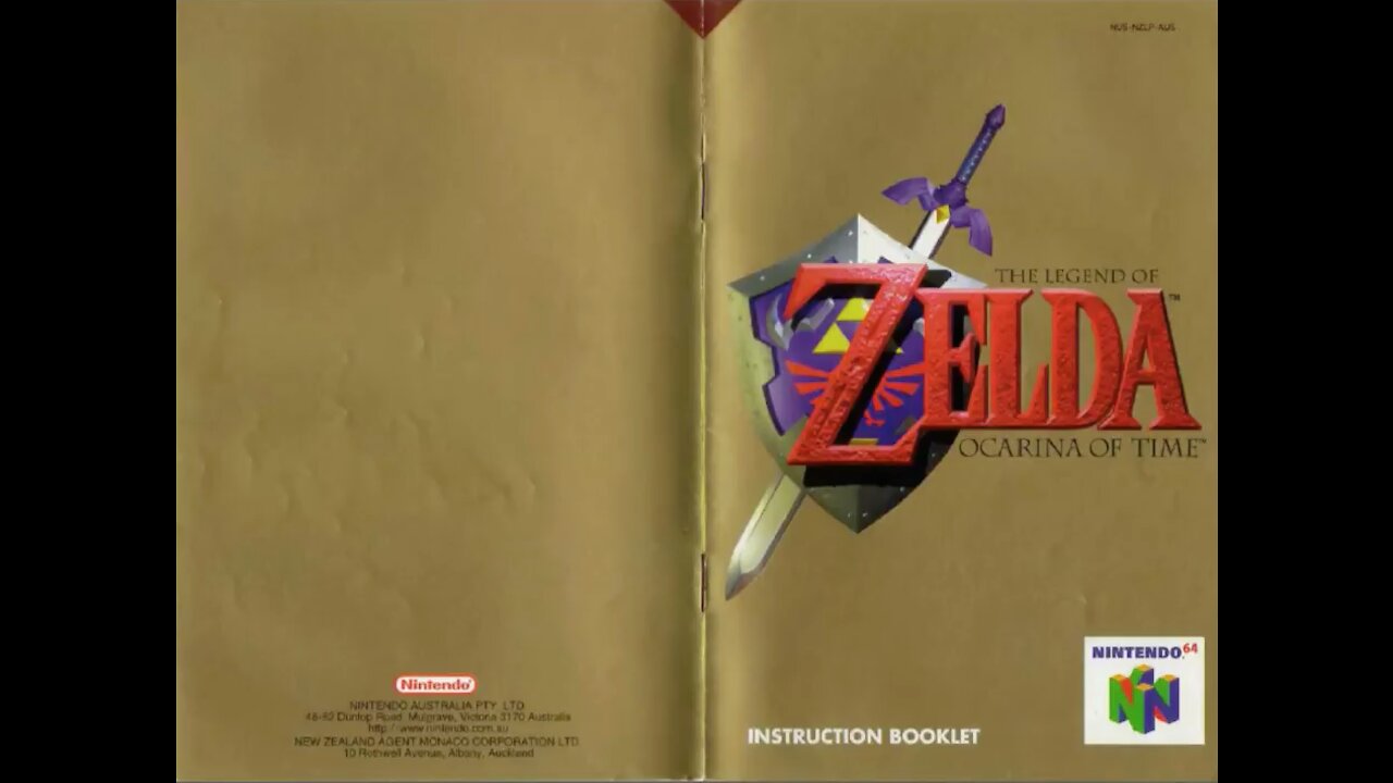 The Legend of Zelda: Ocarina of Time - Game Manual (N64) (Instruction Booklet)
