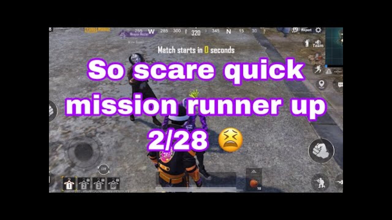 So scare quick mission runner up 2/28 😫