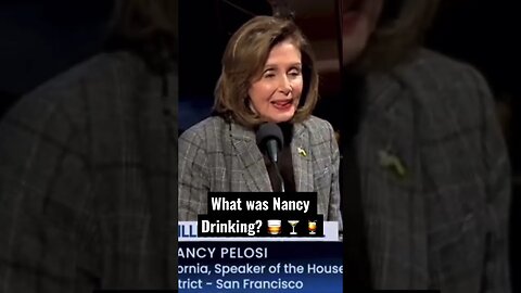 Tipsy Nancy wishes “Happy Schwanza” to Congress today 🥃🍸🍹 🍻