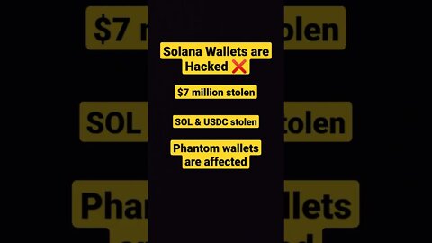 Solana Wallets Hacked 🤯