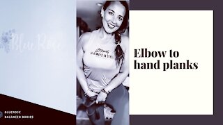 Elbow to hand planks