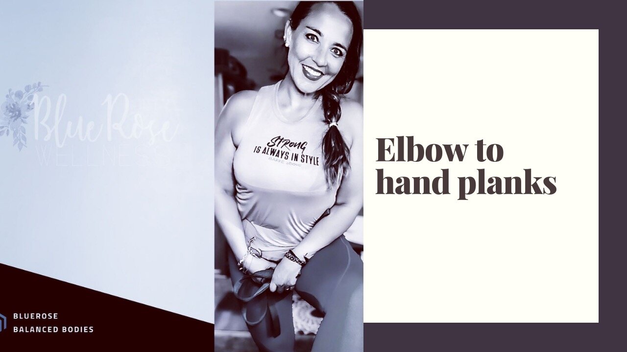 Elbow to hand planks