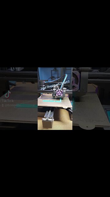 Input Shaping on the EZBoard V2. No Pi needed or klipper #Marlin #Klipper #creality #shorts