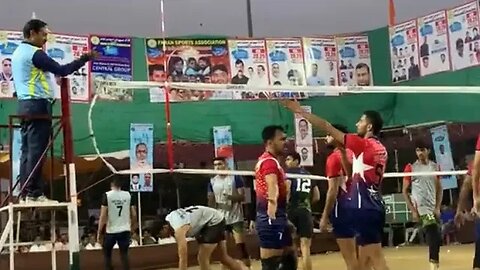 Azamgarh vs Nashik army Mumbra All India volleyball tournament