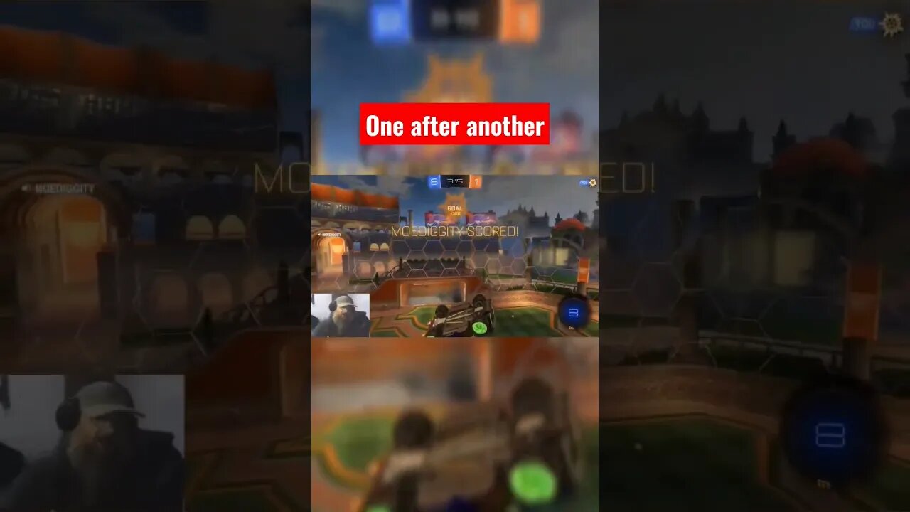 one after another #shorts #gaming #funnymoments #rocketleagueclips #rocketleague