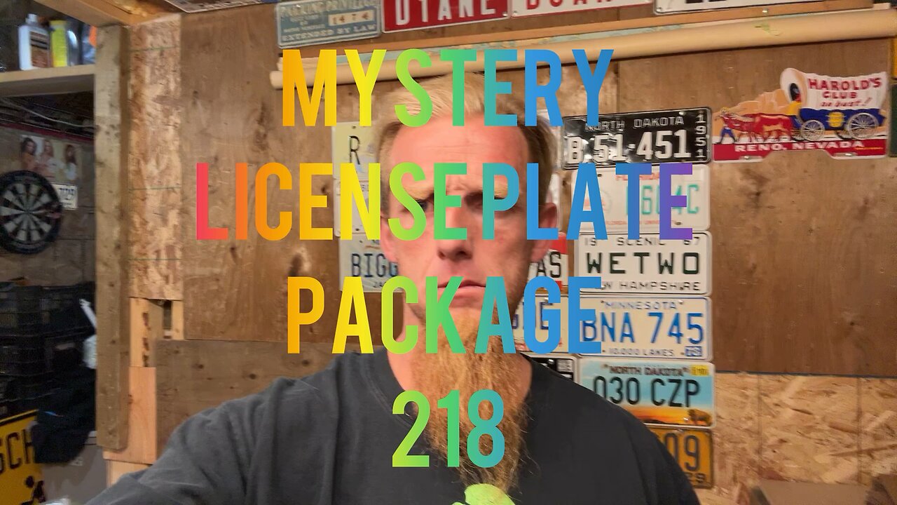 Mystery license plate package 218