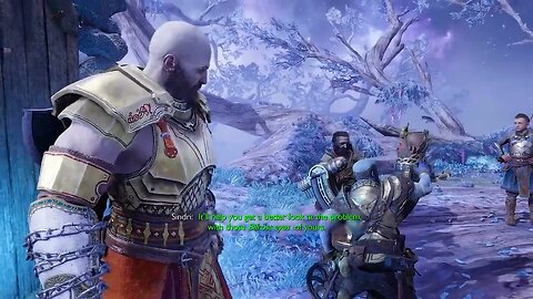 Mimir uses his eyes to unlock new place God of War Ragnarök #ps5 #GOW #GodofWar #godofwarragnarok