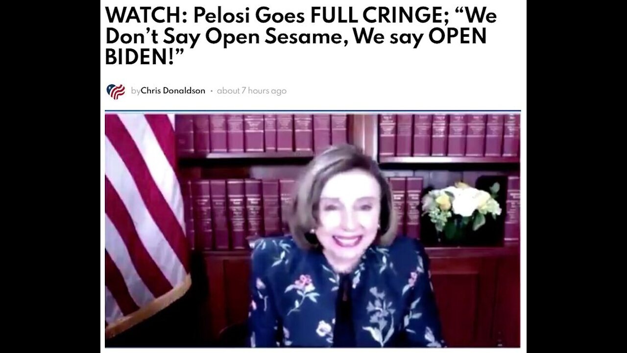 Pelosi Goes FULL CRINGE