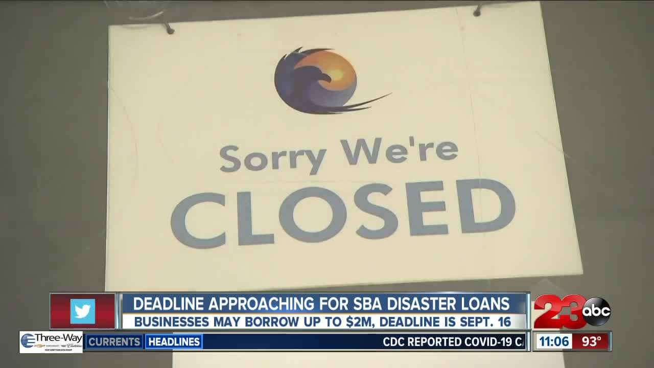 Deadline approaching for SBA disaster loans