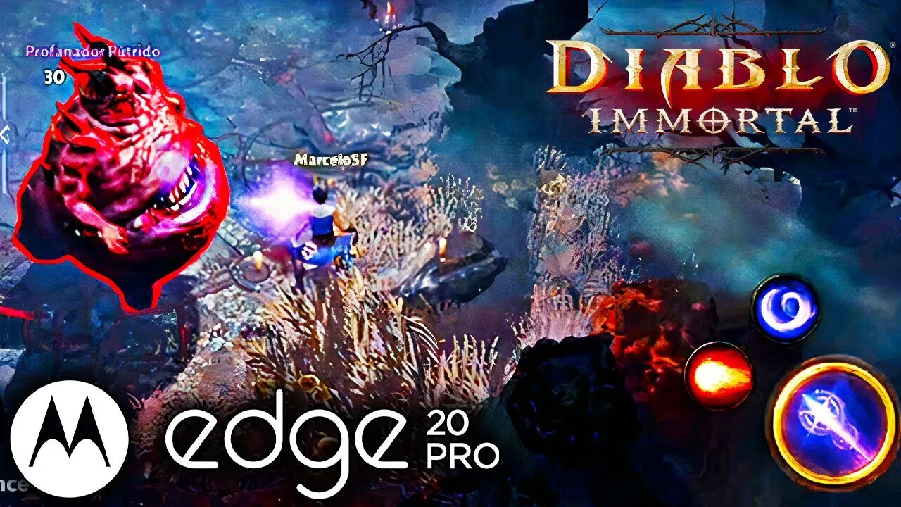 DIABLO Immortal com GRÁFICOS NO MÁXIMO no Edge 20 Pro