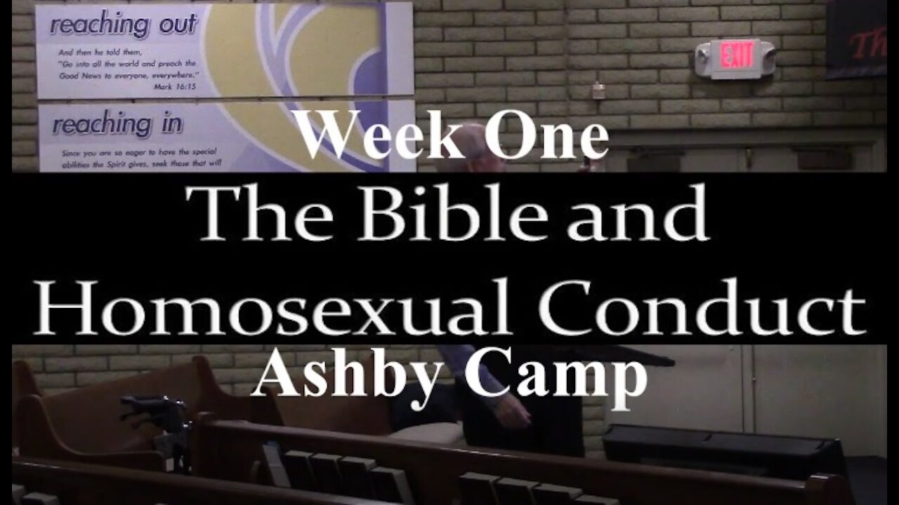 THE BIBLE AND HOMOSEXUAL CONDUCT part 1
