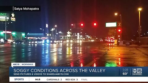 Measurable rainfall in the Valley