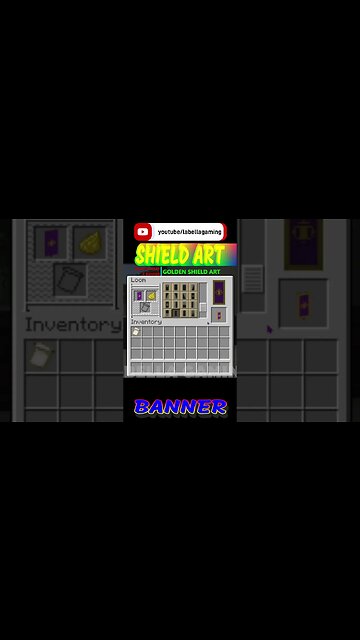 Shield Art Banner - Golden | Minecraft