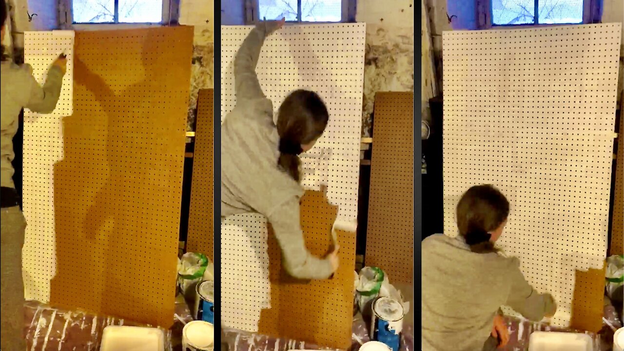 Pegboard Painting Time-lapse