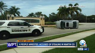 4 suspects arrested in Martin County after $800 in fishing equipment stolen