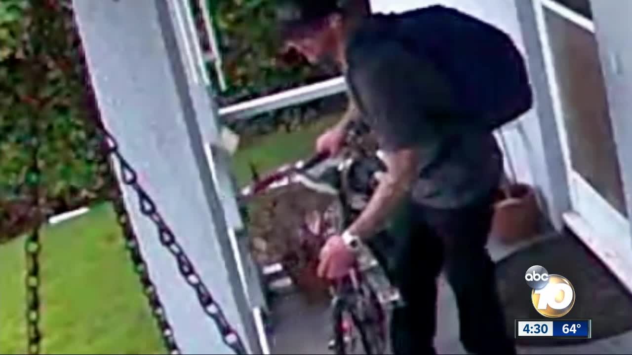 BMX Bike thief caught on camera