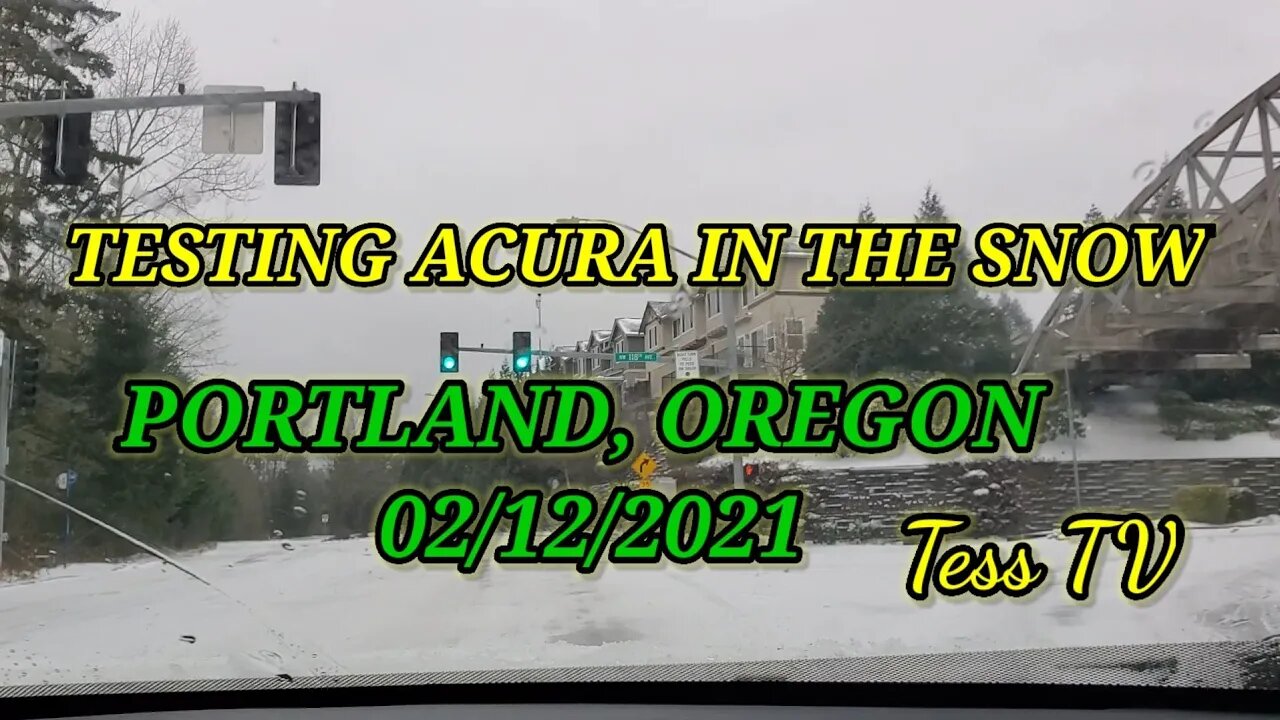 TESTING ACURA IN THE SNOW PORTLAND, OREGON 🇺🇸 02/12/2021