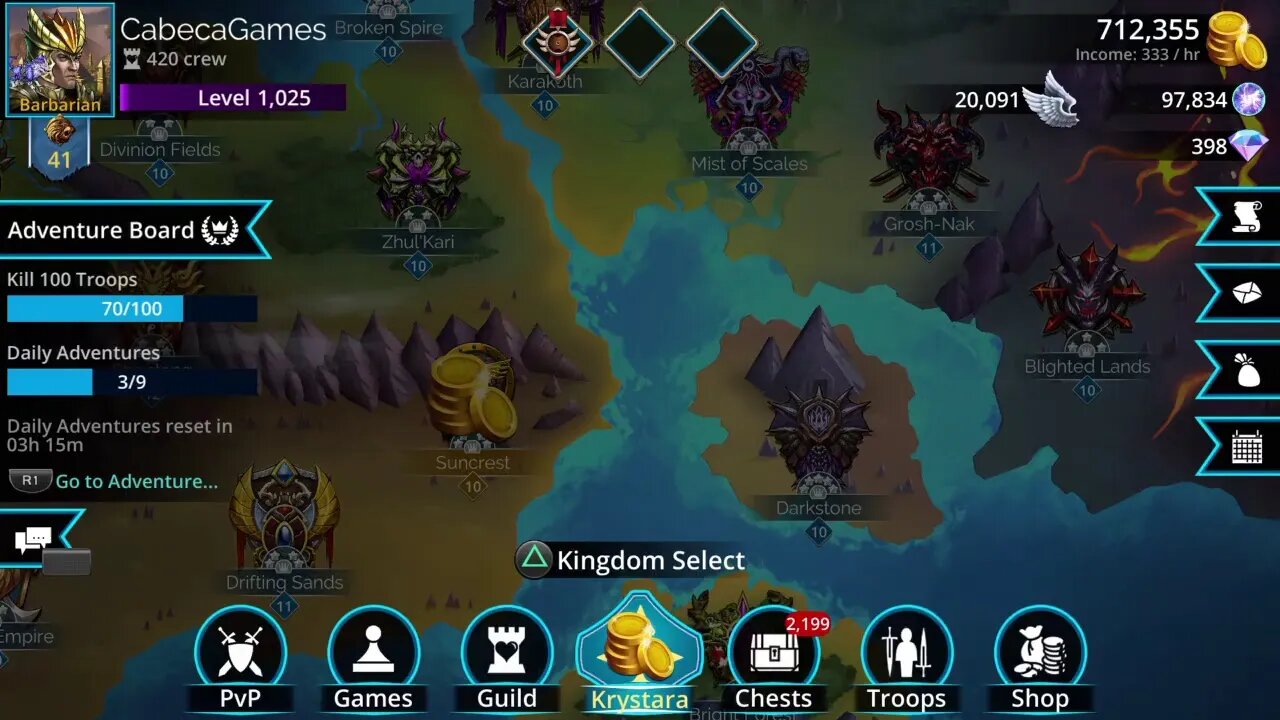 Transmissão ao vivo de Games of War