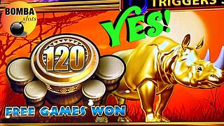 GOOD RHINO! #casino #slotmachine #lasvegas