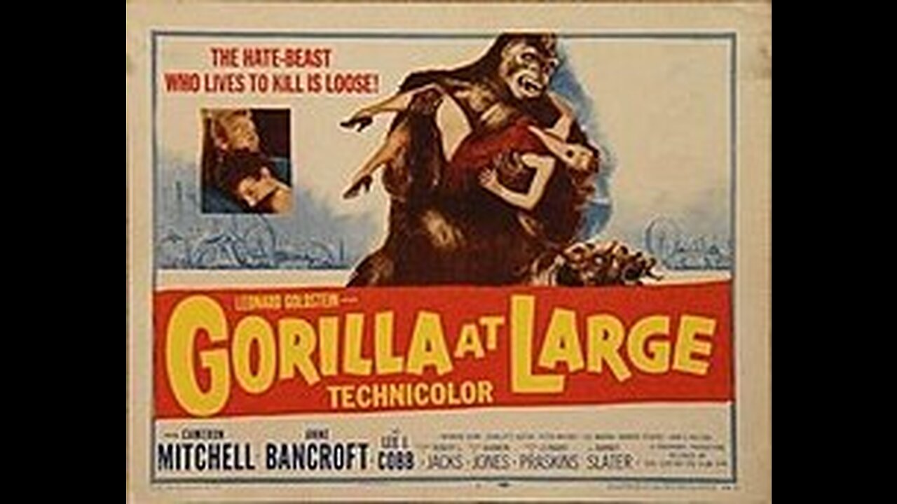 Gorilla at Large 1954 Lee Marvin, Cameron Mitchell, Anne Bancroft & Raymond Burr