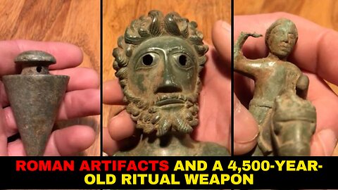 Archaeological Discoveries Unearthed Roman Artifacts and a 4,500 Year Old Weapon