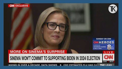 Senator Sinema: ‘What’s Important To Me Is To Not Be Tethered By the Partisanship’