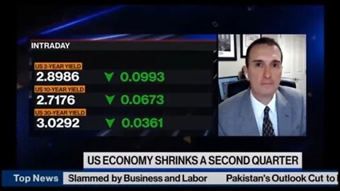 Jim Bianco joins Bloomberg TV to comment on the GDP Report, Fed Rate Hikes & Stagflation