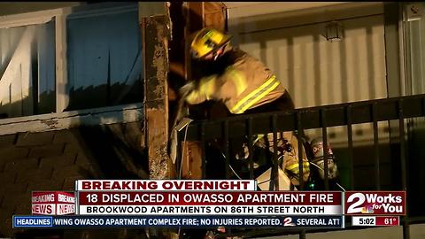 Owasso apartment fire forces residents out of homes