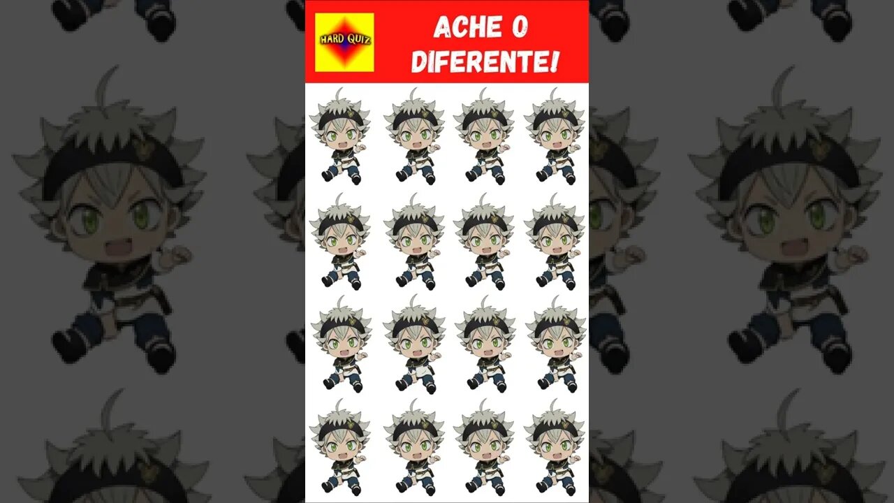 Quiz Black Clover - Ache o Emoji Diferente do Asta - Anime Challenge #shorts