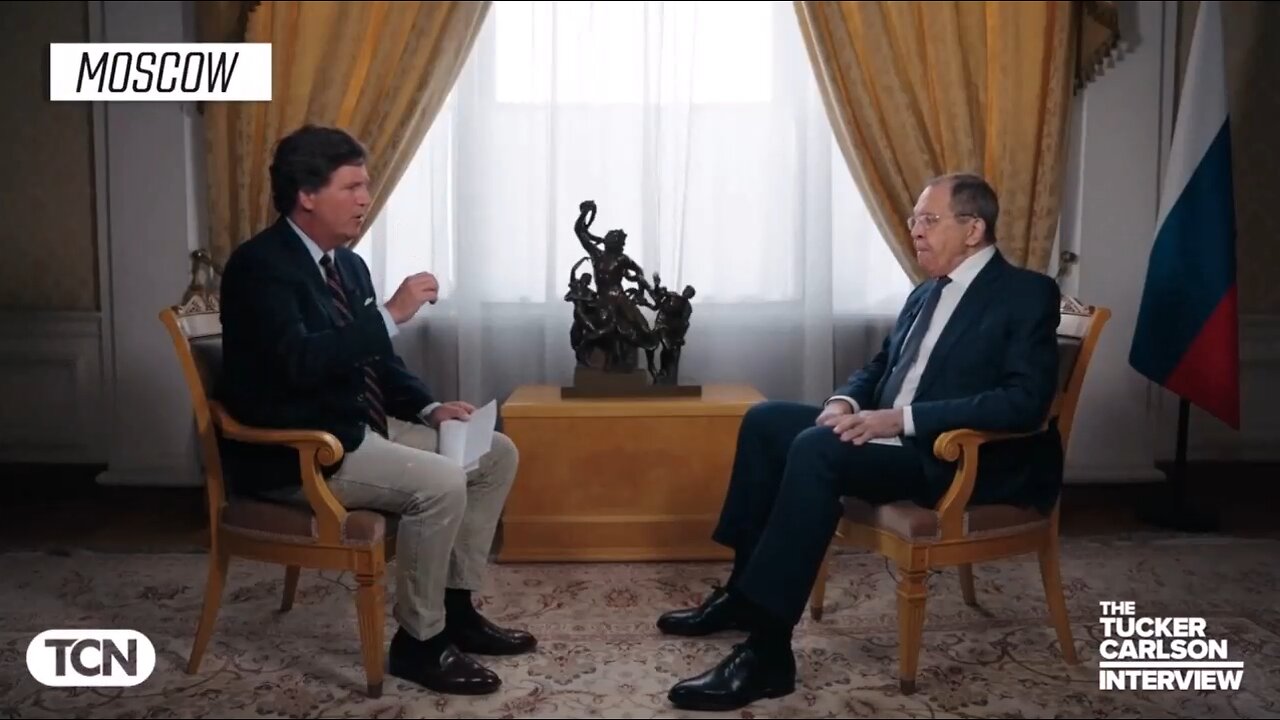 Sergey Lavrov's Interview to Tucker Carlson, Moscow (12-5-2024)