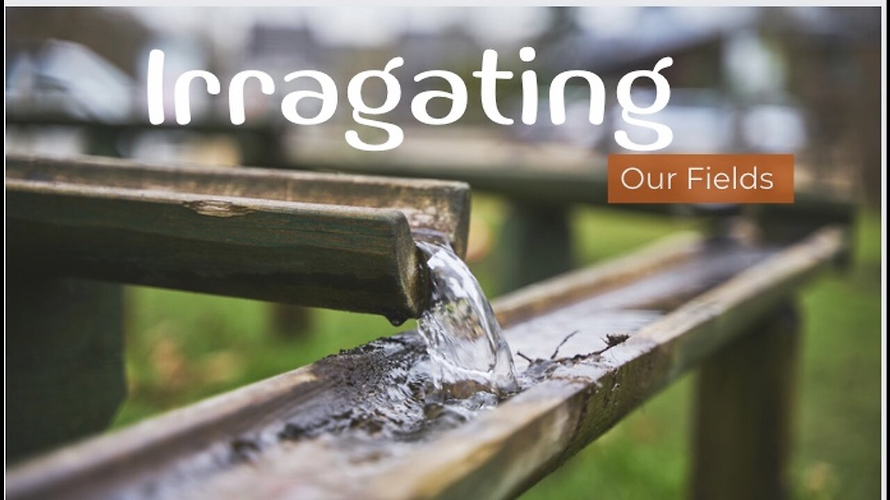 Irrigating our fields