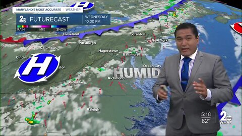 WMAR-2 News Cesar Cornejo's Tuesday evening weather