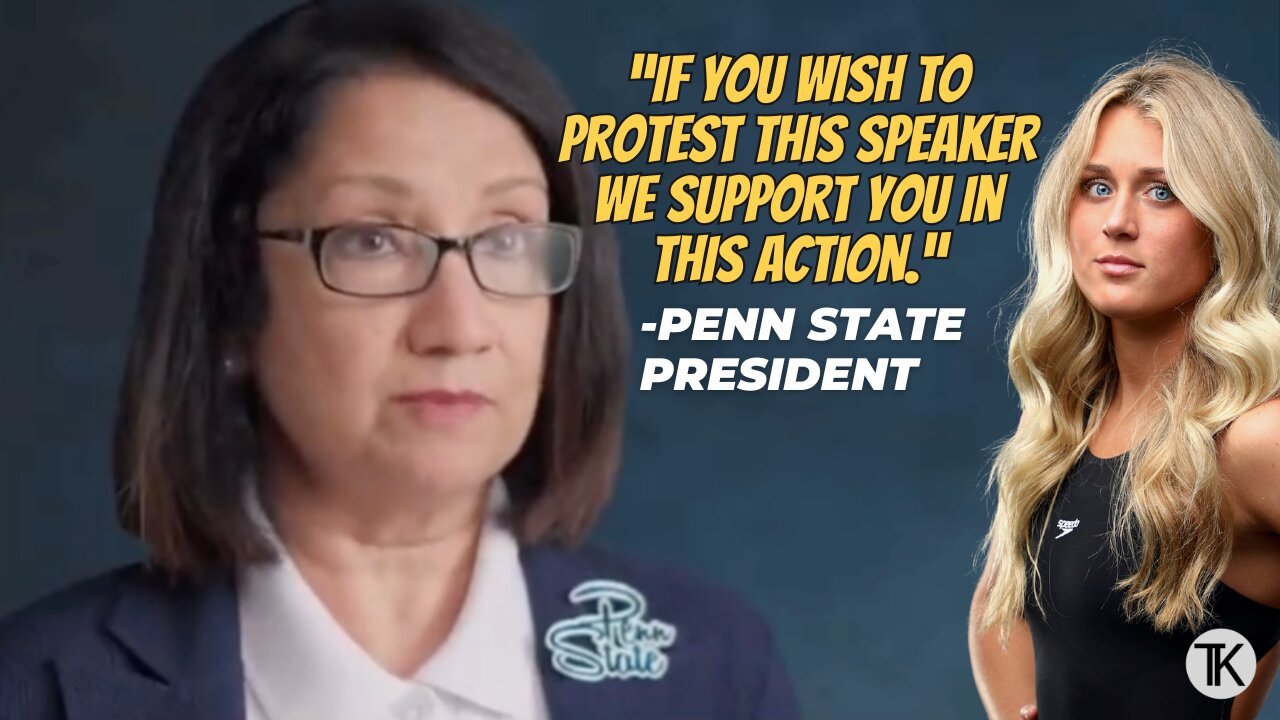 Penn State President Explains First Amendment to College Students before Riley Gaines Speech