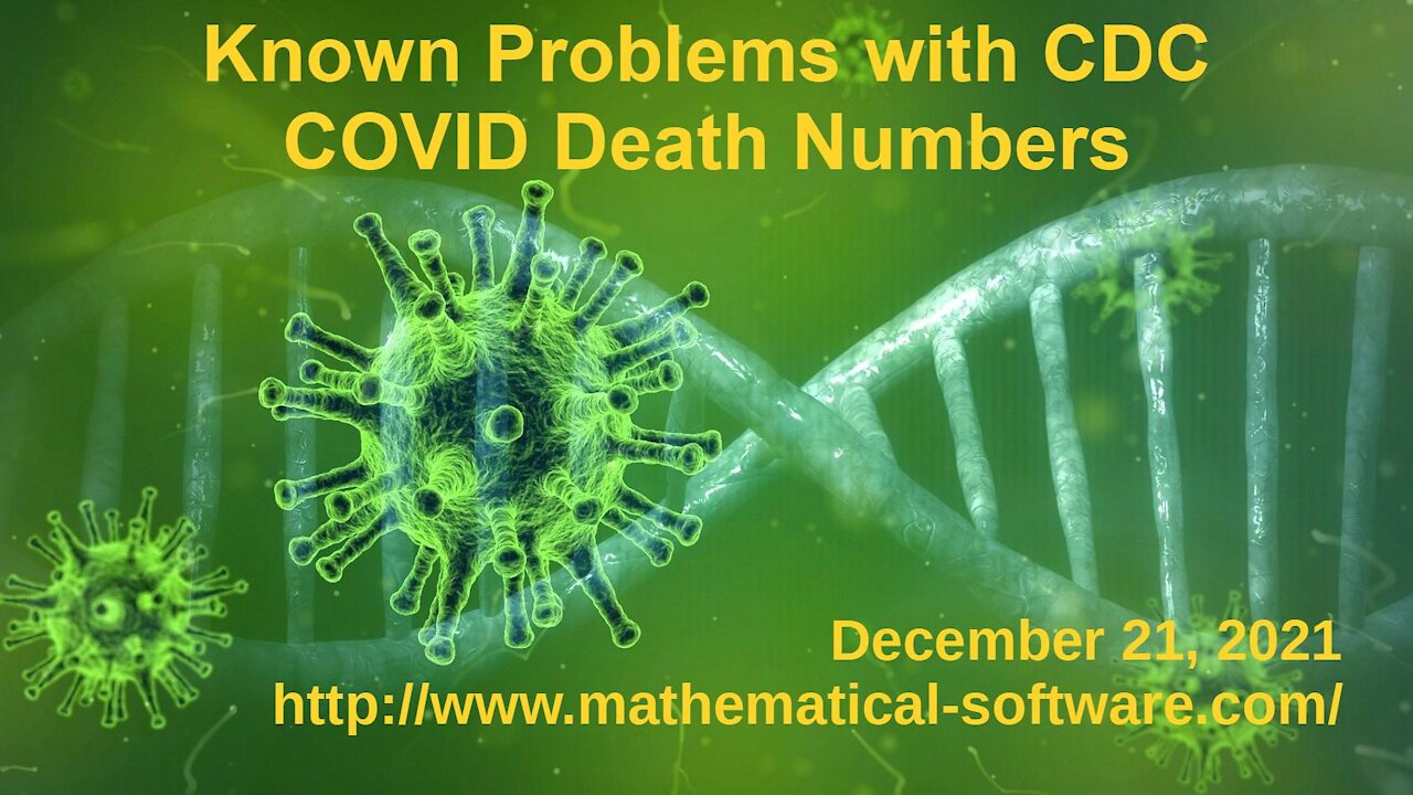 Known Problems with US CDC COVID Death Numbers