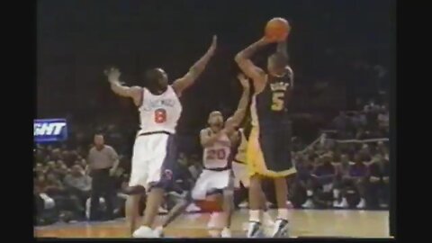 Jalen Rose 24 Points 5 Ast @ Knicks, 2000-01.