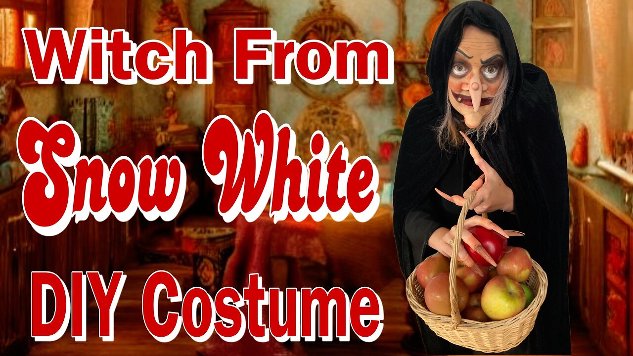 Snow White Witch costume and make up tutorial. This is Cal O'Ween!