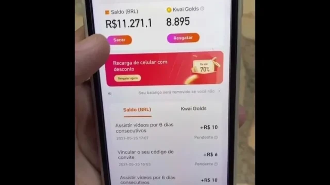 💥 COMO GANHAR no #KWAI SEM convidar NINGUÉM! Novo método! COMPROVADO! TESTE AGORA COD: Kwai700264789