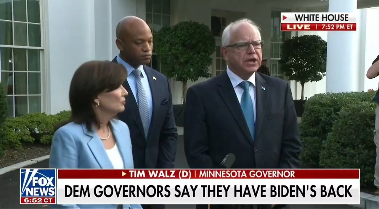 Gov Tim Walz Claims Biden Is Fit For Office