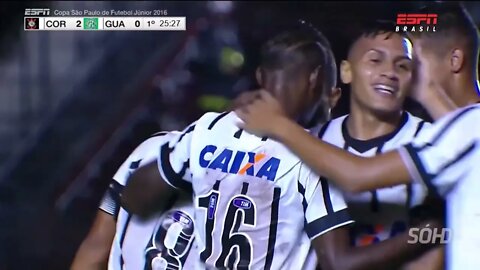 Os Gols do Jogo Corinthians 2 x 1 Guarani Copa São Paulo 12 01 2016